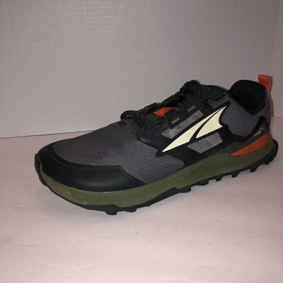 Altra Mens Size US 9.5 Black Gray Lone Peak 7 Trail Running Shoes Sneakers EU 43 - Picture 2 of 6